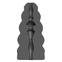 All Black Male Masturbator Masturbateur souple ABM08 Flick 16cm